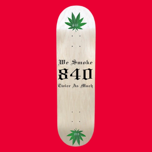 840 Skateboard Black Font Green Waterleaf Vertical