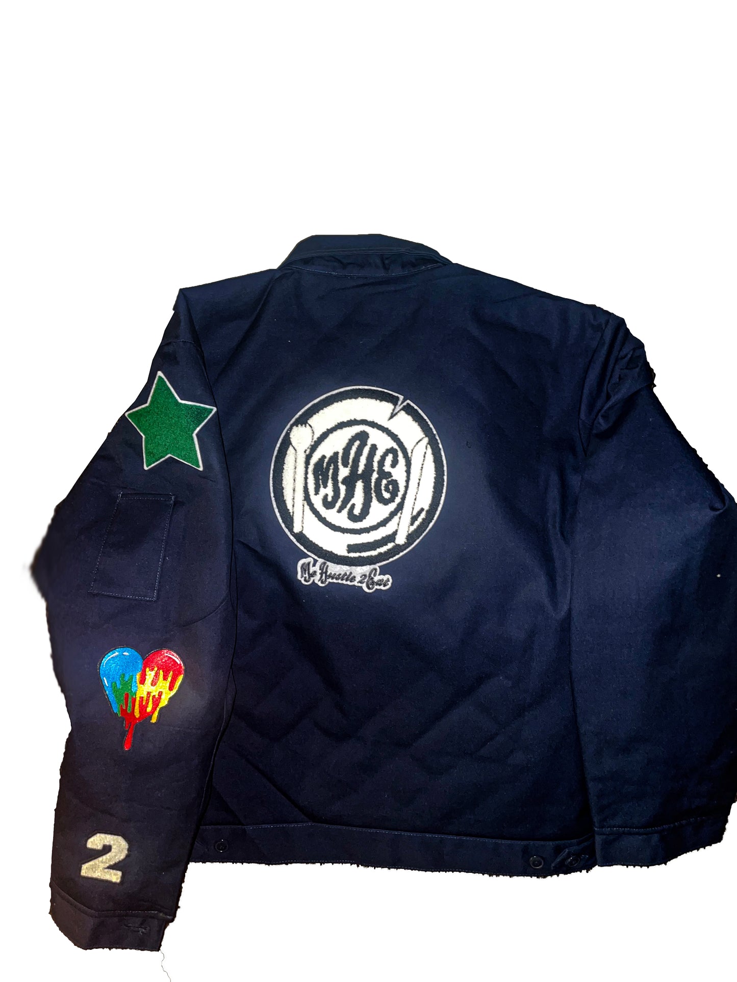 Men - DickiesⓇ Style Zip Up Me Hustle 2 Eat Jacket with patches