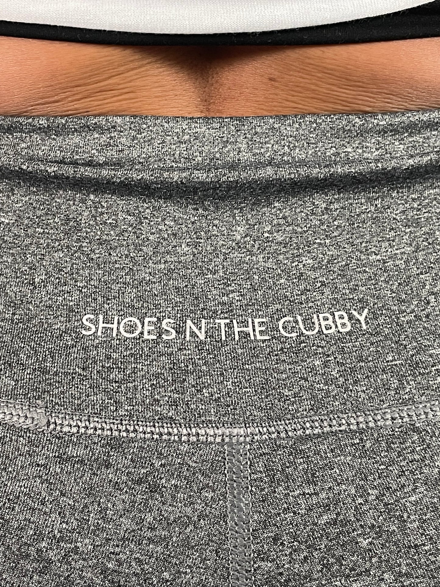 Fitted Shorts with Pockets- Shoes in The Cubby Logo