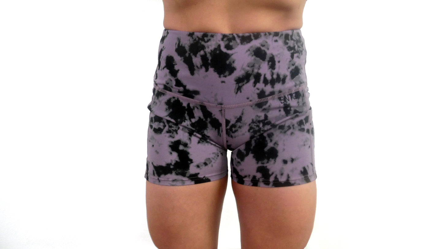 Fitted Tie-Dye Shorts with Pockets- SNTC