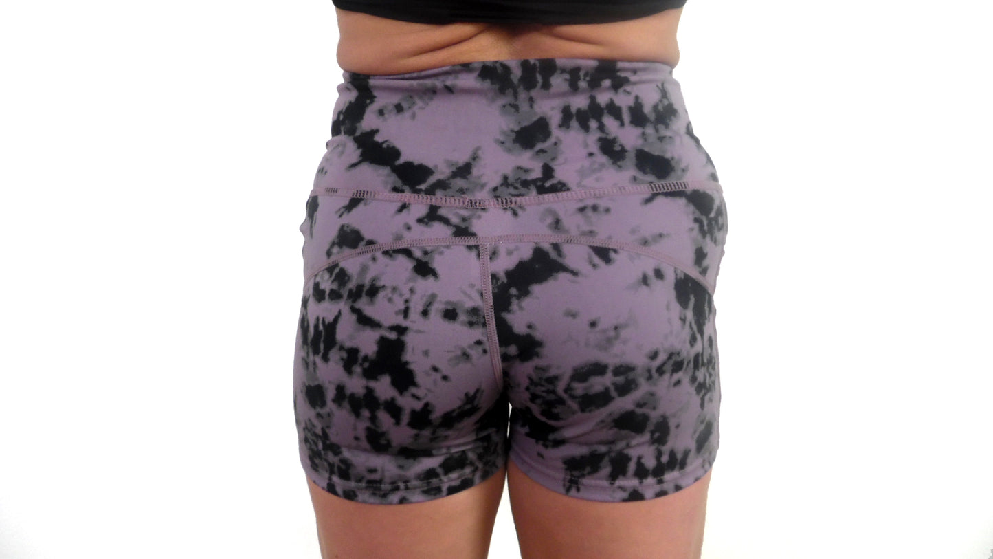 Fitted Tie-Dye Shorts with Pockets- SNTC