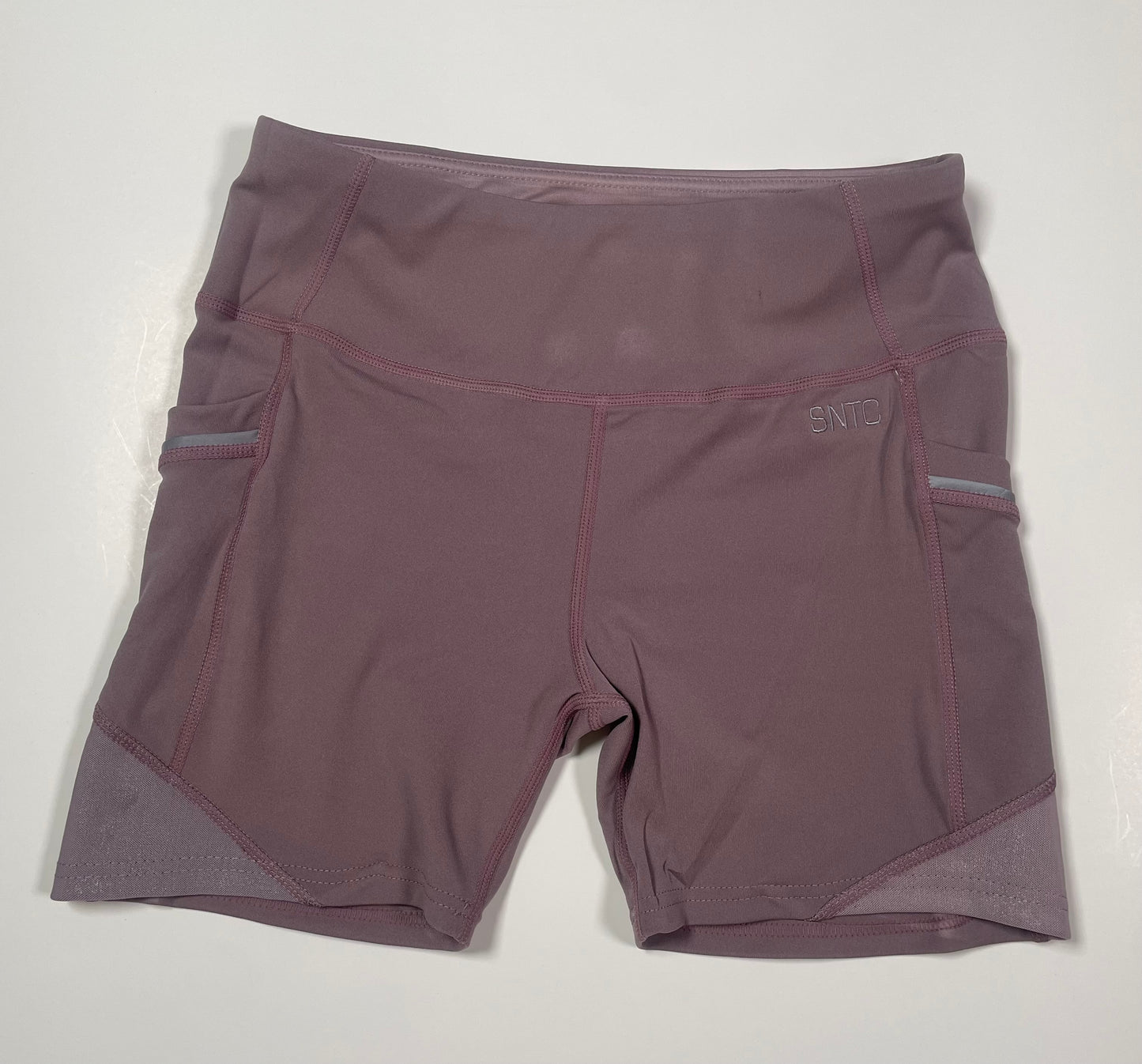 Reflective Glitter Shorts with Zipper Pockets - Embroidered SNTC Logo