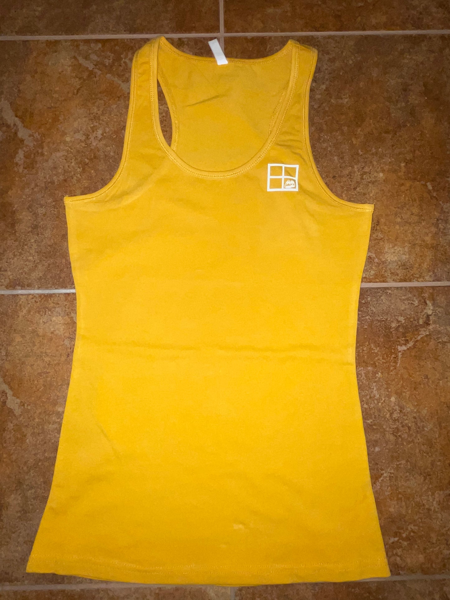 Women's Fitted Racerback Tank Top - Shoes N The Cubby Logo