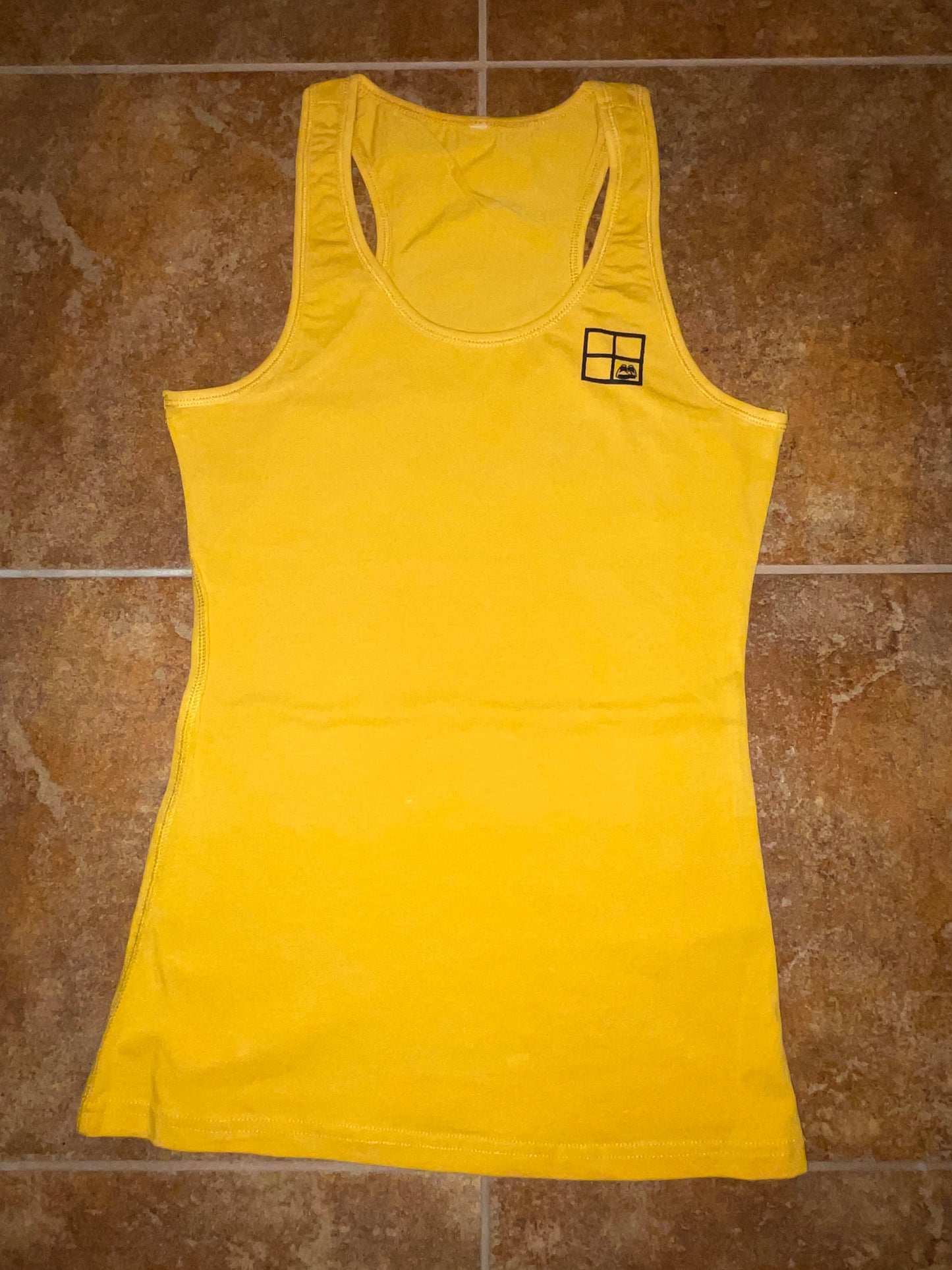 Women's Fitted Racerback Tank Top - Shoes N The Cubby Logo