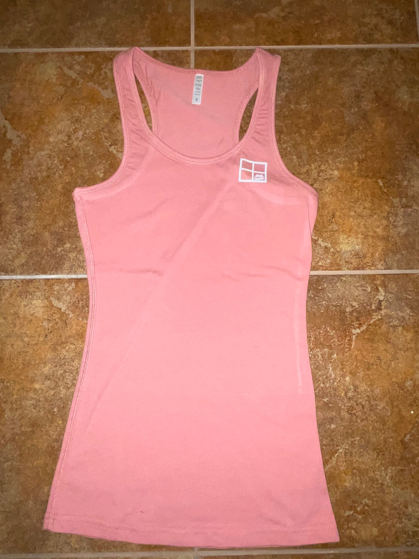 Women's Fitted Racerback Tank Top - Shoes N The Cubby Logo