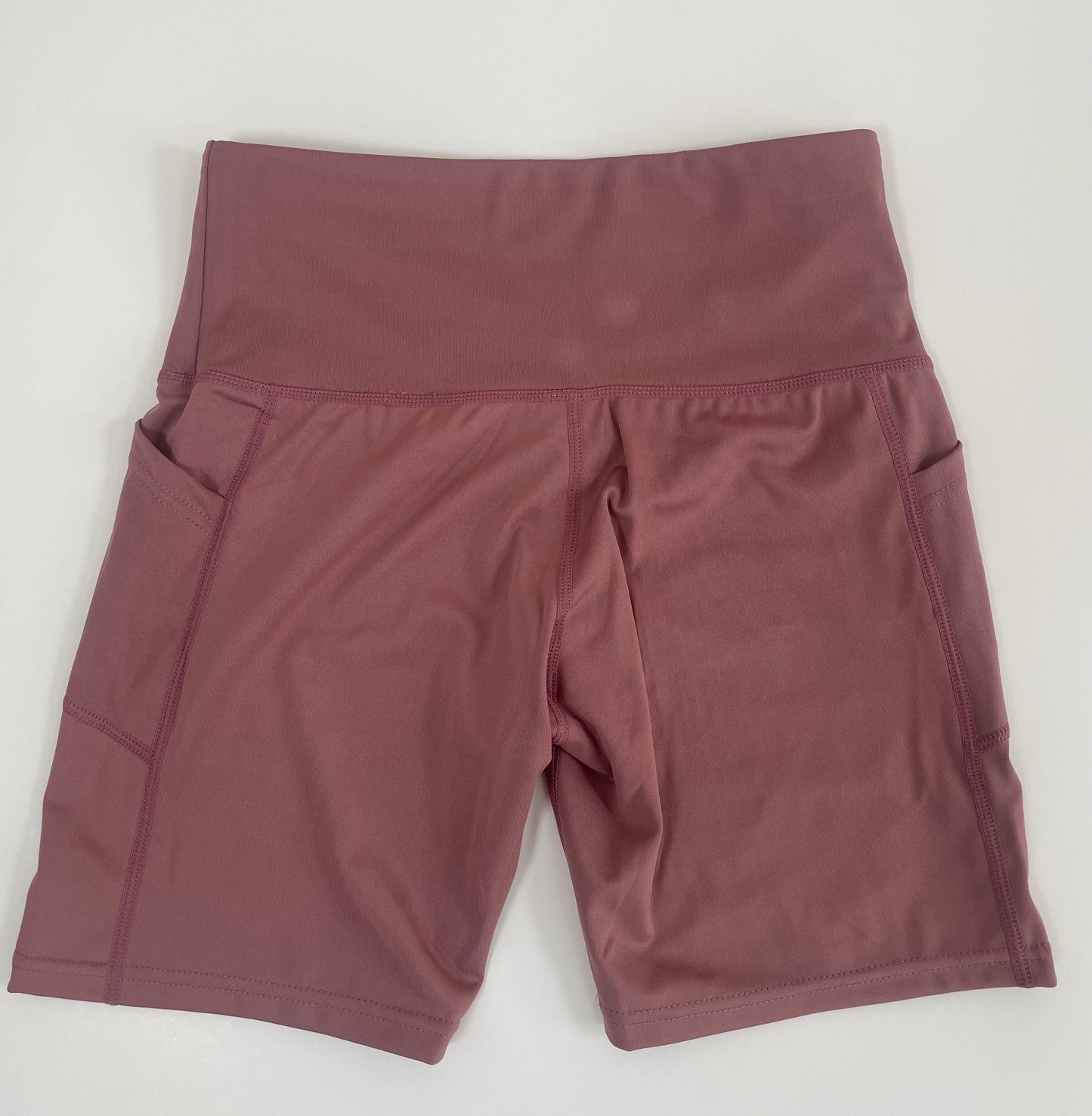 High-Waisted Shorts with pockets - Embroidered SNTC Logo