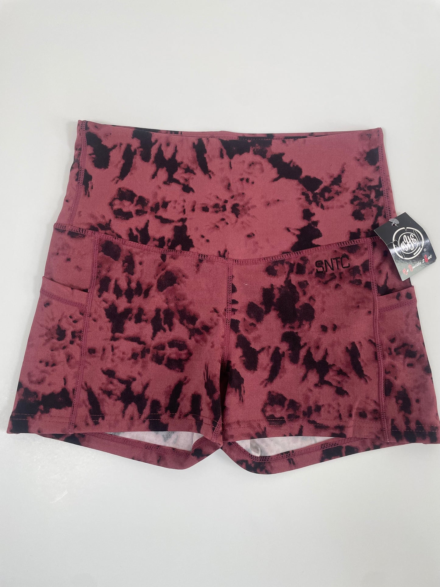 Fitted Tie-Dye Shorts with Pockets- SNTC