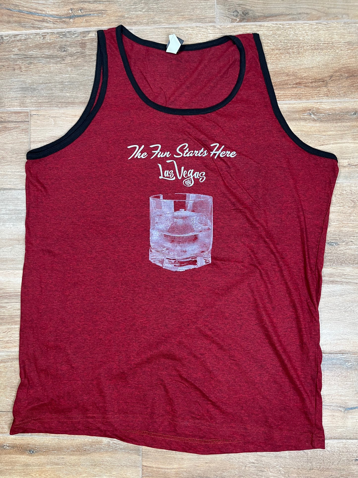 The Fun Starts Here Tank Top - Las Vegas Cup with Ice