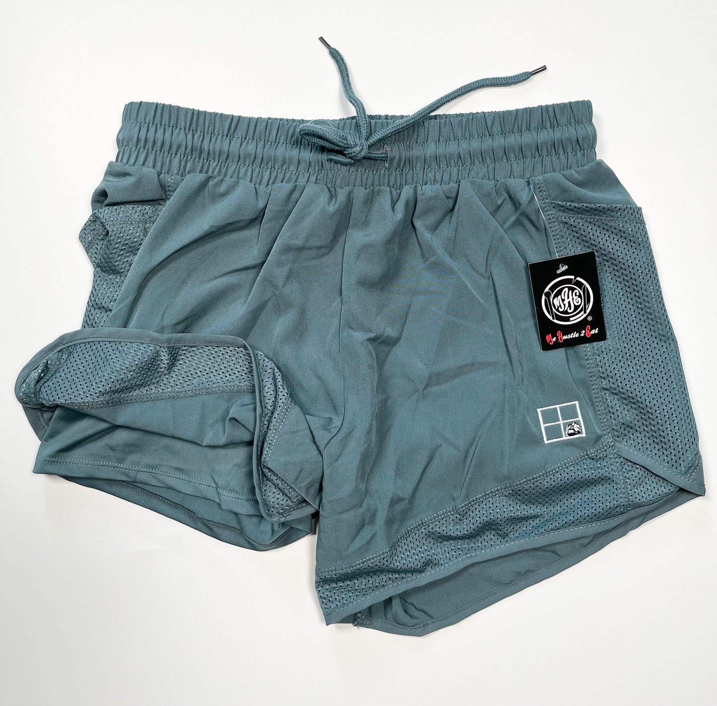 Combination Shorts w/Drawstring Waist & Mesh Pockets -Embroidered SNTC Logo