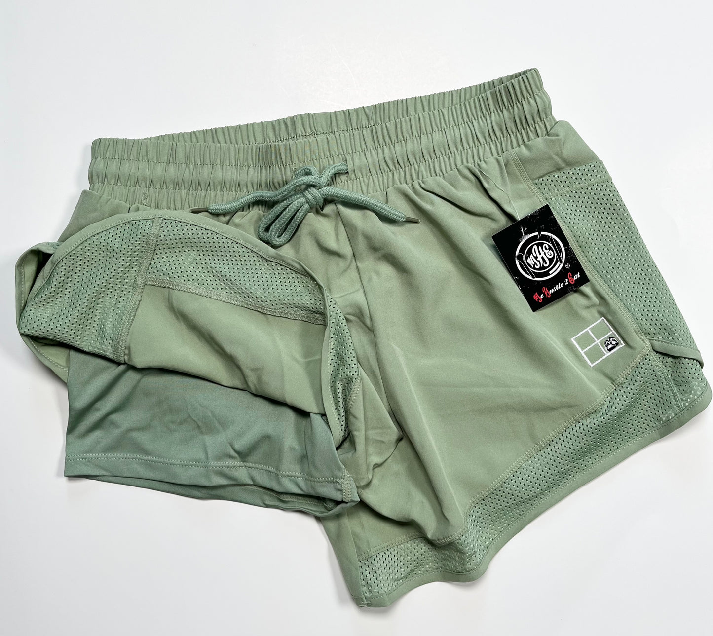 Combination Shorts w/Drawstring Waist & Mesh Pockets -Embroidered SNTC Logo