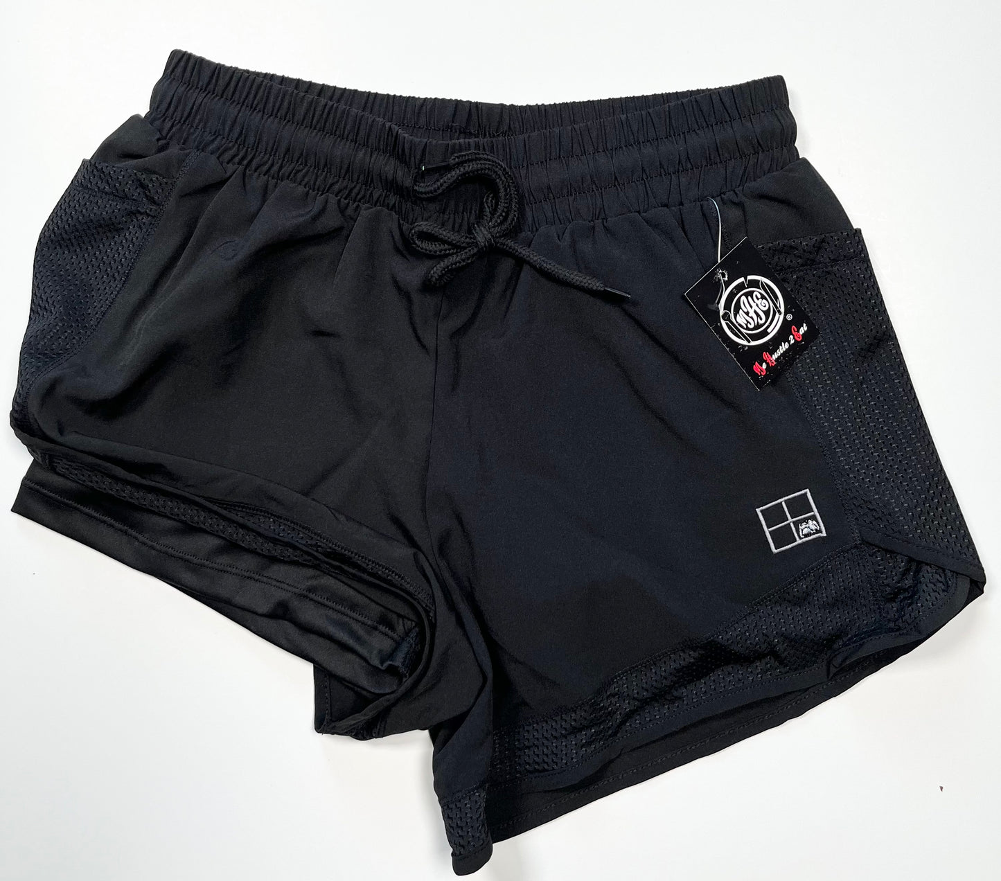 Combination Shorts w/Drawstring Waist & Mesh Pockets -Embroidered SNTC Logo