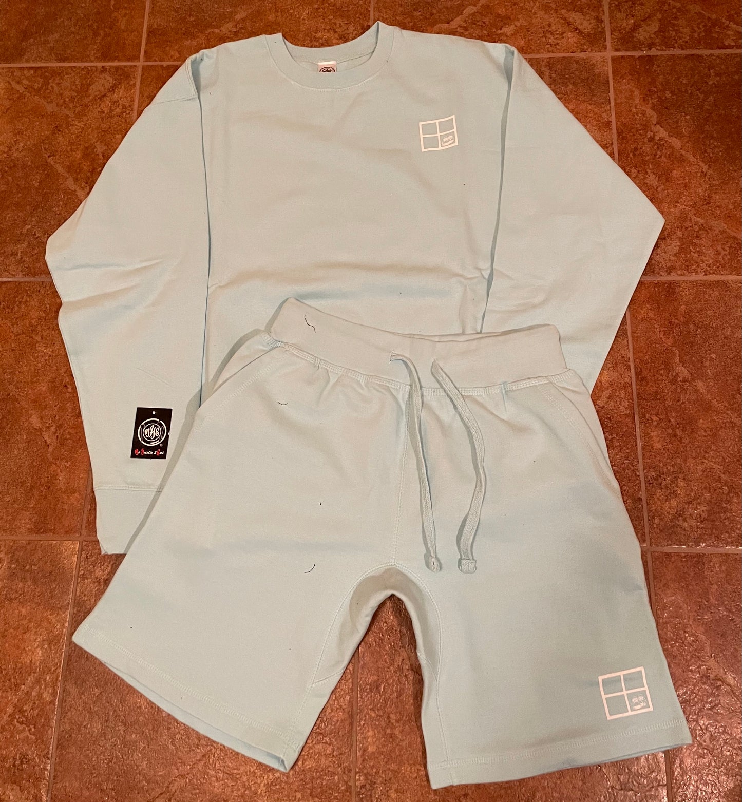 Men - Crewneck Sweatshirt and Shorts - Shoes N The Cubby Logo